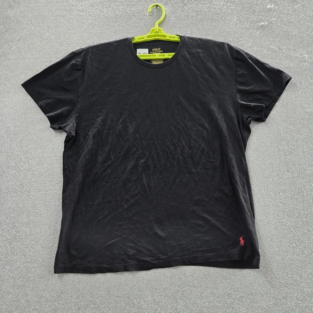 Polo Ralph Lauren Men Shirt 2XL/2XG/2TG Black Embroidered Logo Classic READ